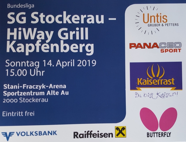 20190414 SG Stockerau   HigWay Grill Kapfenberg